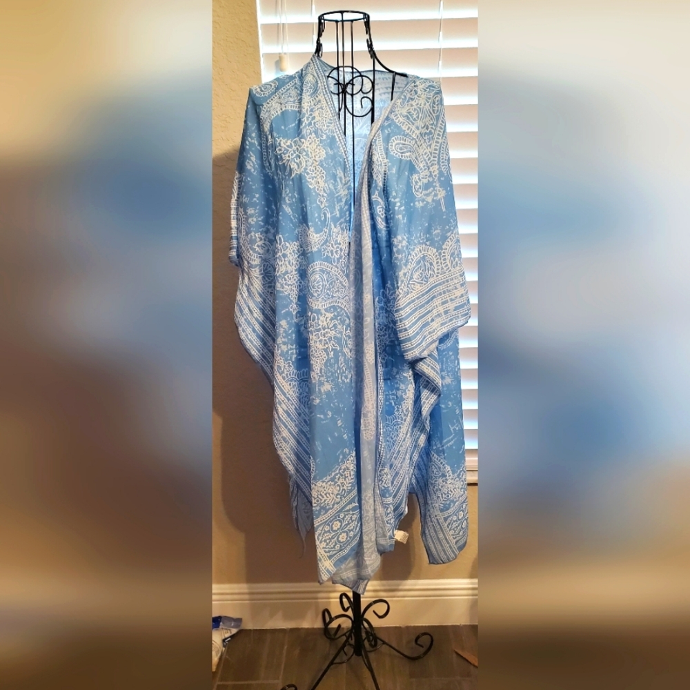 Blue and White Kimono
